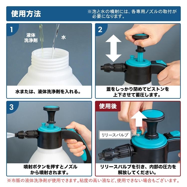 ◇コーナン オリジナル LIFELEX 蓄圧式洗車クリーナー KYK07