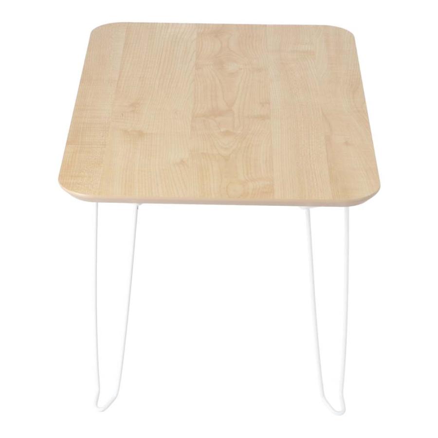 コーナン オリジナル 鏡面折畳 テーブル ナチュラル 6040 約幅60X奥行