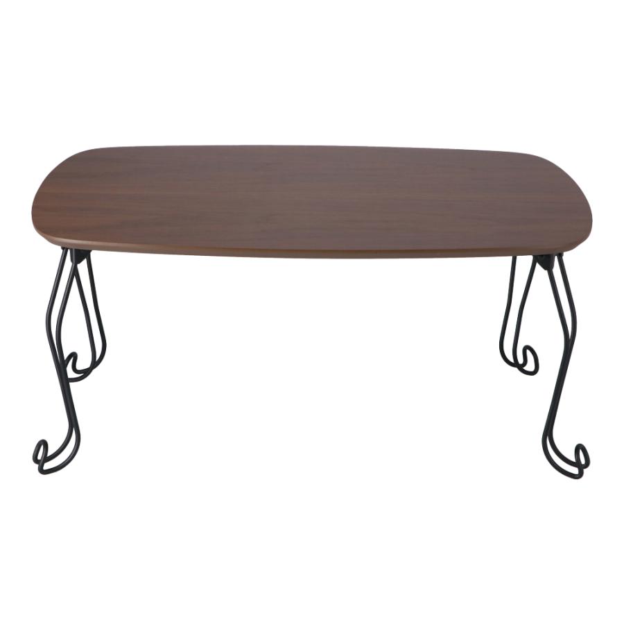 コーナン オリジナル 木目折畳 テーブル ダークブラウン 7550 約幅75X