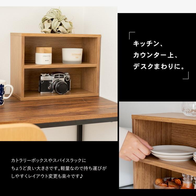 コーナン オリジナル LIFELEX ミクロボックスワイド2段 オーク