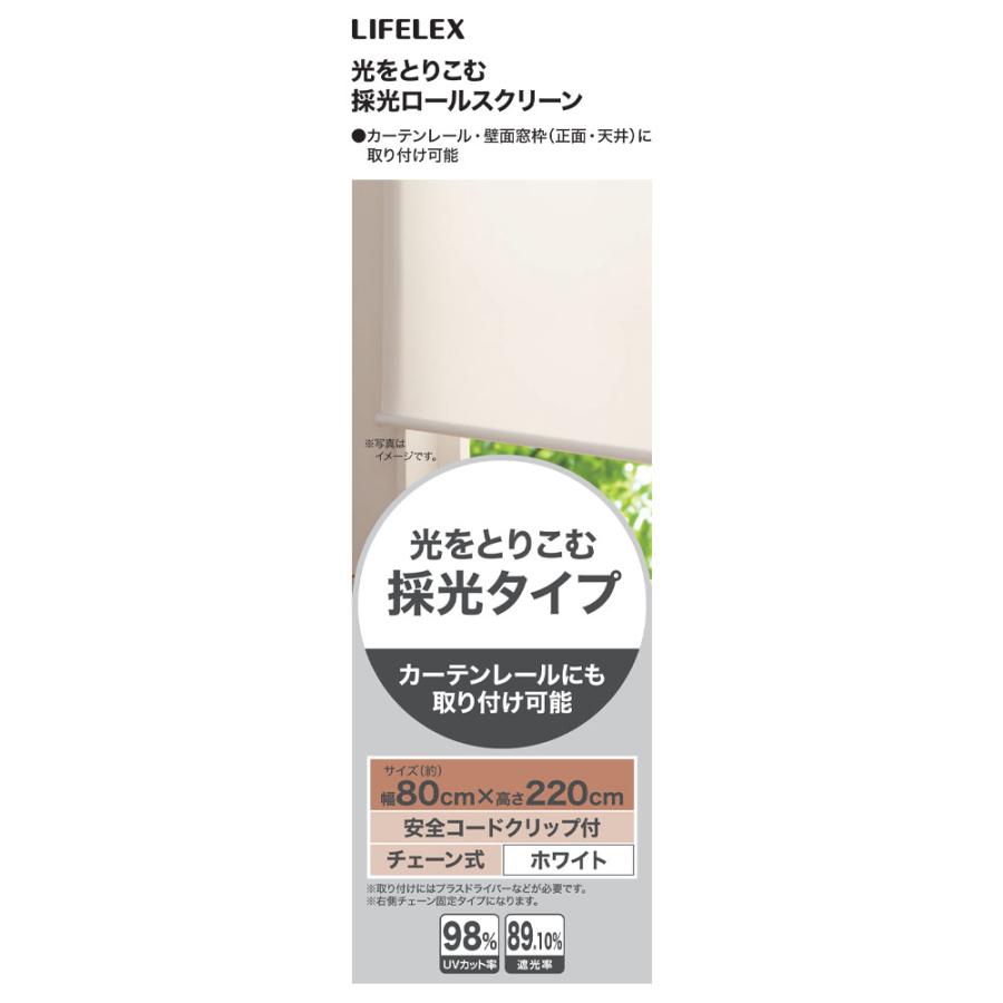 【コーナン】ロールスクリーン　チェーン式5本セット コーナンオリジナル LIFELEX 光をとりこむ採光ロールスクリーン