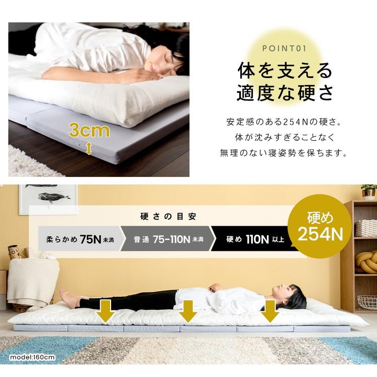 ◇コーナンオリジナル コンパクト収納6つ折れ硬質ウレタンマットレス