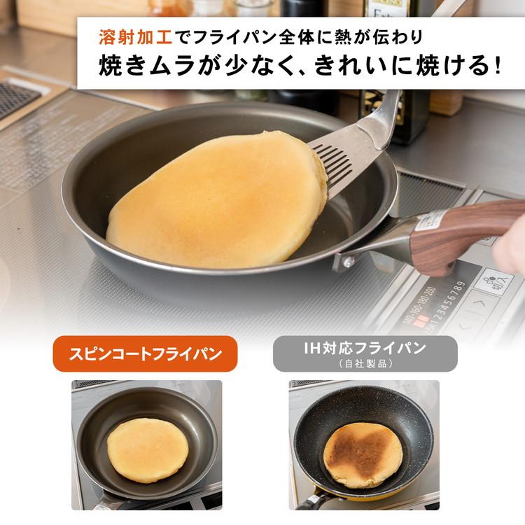 コーナンオリジナル LIFELEX スピンコートフライパン 20cm／IH