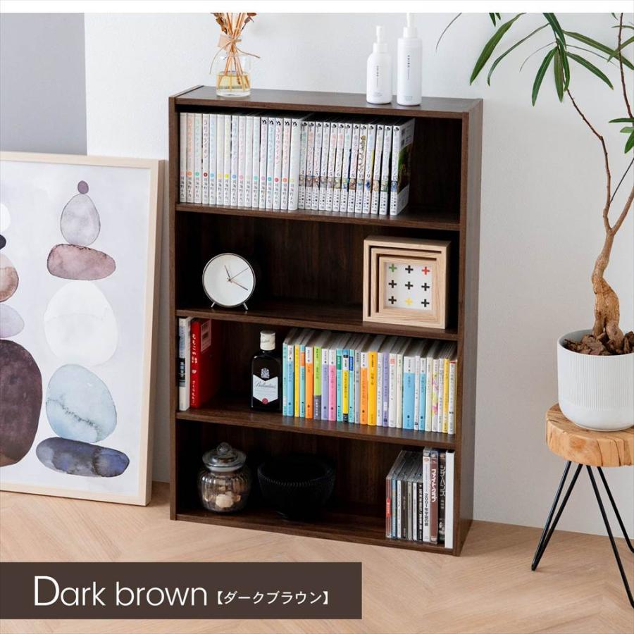 ◇本棚 カラーボックス 文庫本専用 オーク 木目調 薄型 スリム