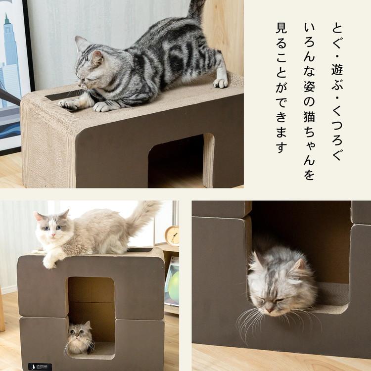 猫用爪研ぎ兼寝床 コンパクト 猫 爪研ぎ 麻 ベッド 猫爪とぎ 段ボール 猫の爪とぎベッド