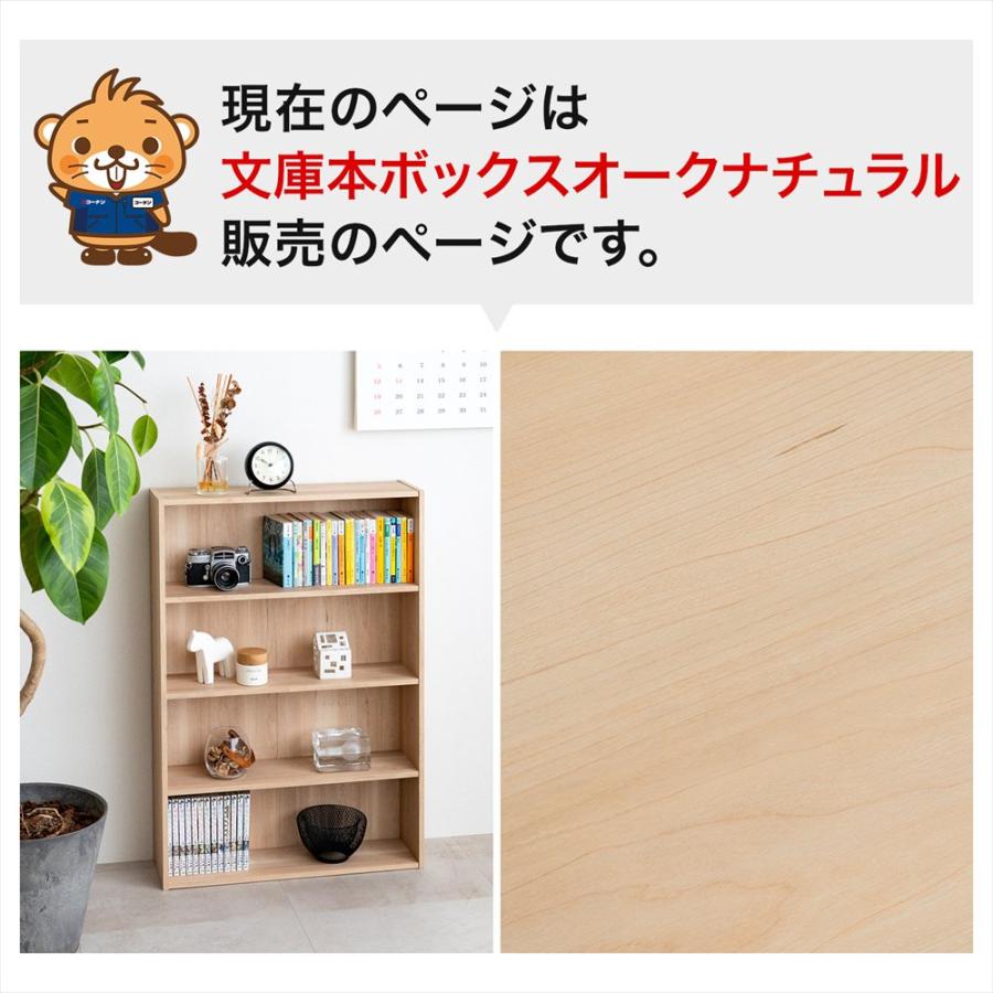 ポイント5倍 5/9(土)〜】本棚 カラーボックス 文庫本専用 オーク 無垢
