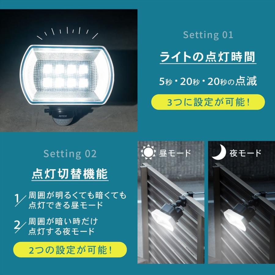 コーナンオリジナル LIFELEX LEDセンサーライト 乾電池式 4．5W