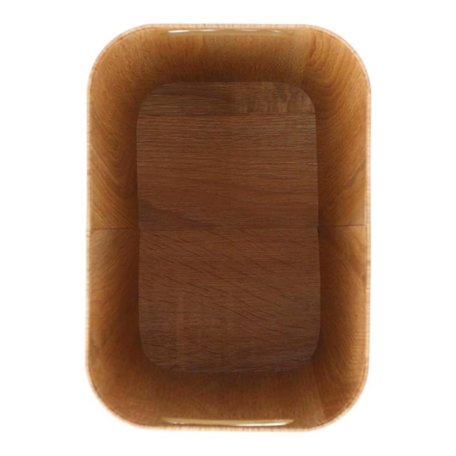 ◇コーナンオリジナル LIFELEX 木目調くず入れ角型 ナチュラル