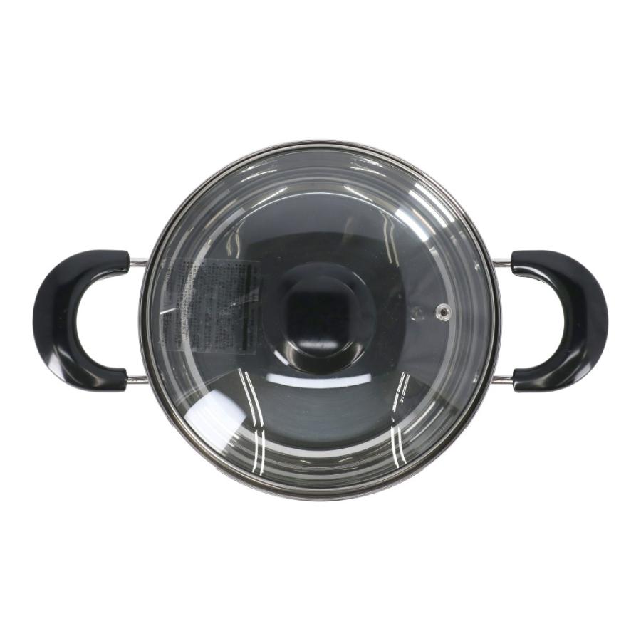 コーナンオリジナル 3層底両手鍋 20cm KHM05-8135 IH200V電磁調理器