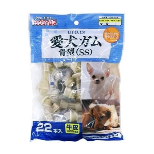 ドッグタイムス 愛犬ガム骨型（SS） 22本入り KFY12-3849 犬 デンタル