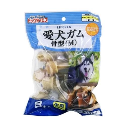 ドッグタイムス 愛犬ガム骨型M 8本入 KFY12−3870 犬