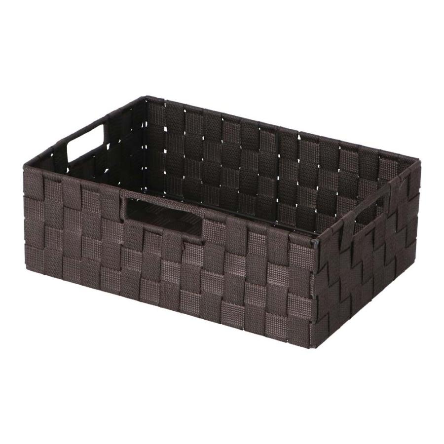 コーナン オリジナル LIFELEX PPバスケット 横ハーフ ダークブラウン