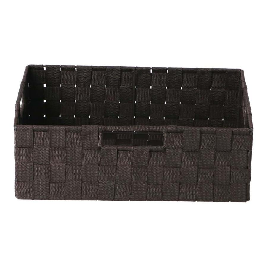 コーナン オリジナル LIFELEX PPバスケット 横ハーフ ダークブラウン