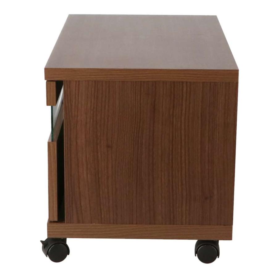 ダークブラウン 木製 テレビボード ガラス扉付き　フルオーダー　日本製 コーナンオリジナル LIFELEX ガラス扉TVボード S 600 BR