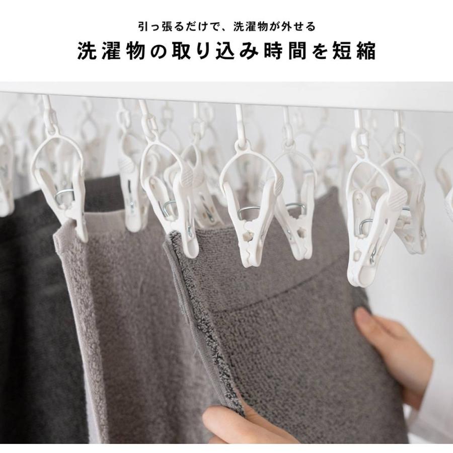 コーナンオリジナル LIFELEX 引っ張って外せる 角ハンガー 54ピンチ