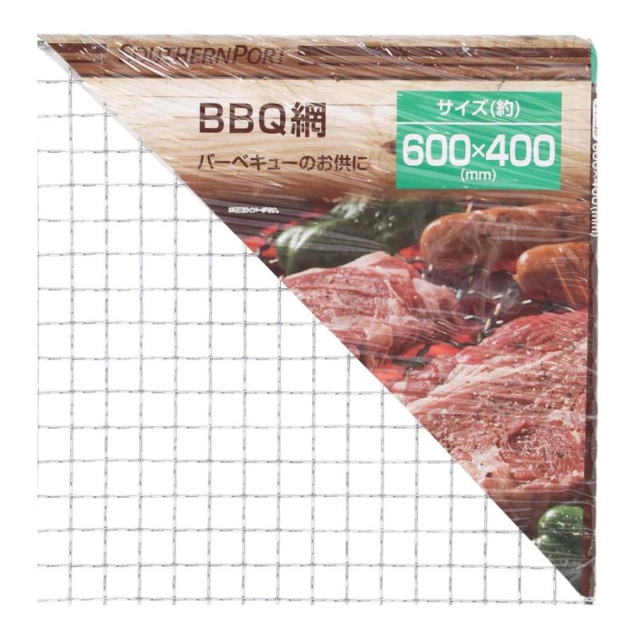 BBQ網 60×40cm 焼き網 角型 バーベキュー網 BBQ用 交換網 替え網 鉄網