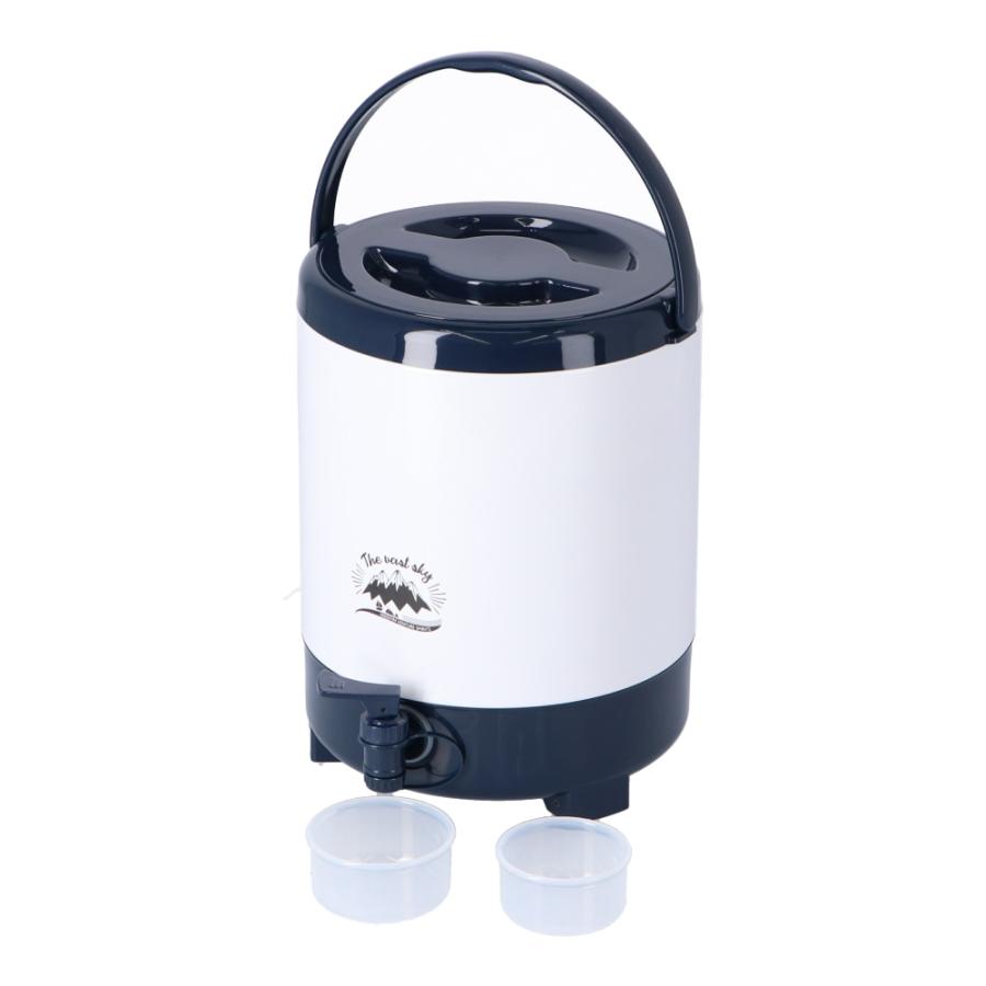 ウォータージャグ 8L×6個セット キャンプ アウトドア 保冷 水タンク ジュース お茶 ディスペンサー 広口タイプ コップ2個付 漏れ防止 給水タンク コーナン