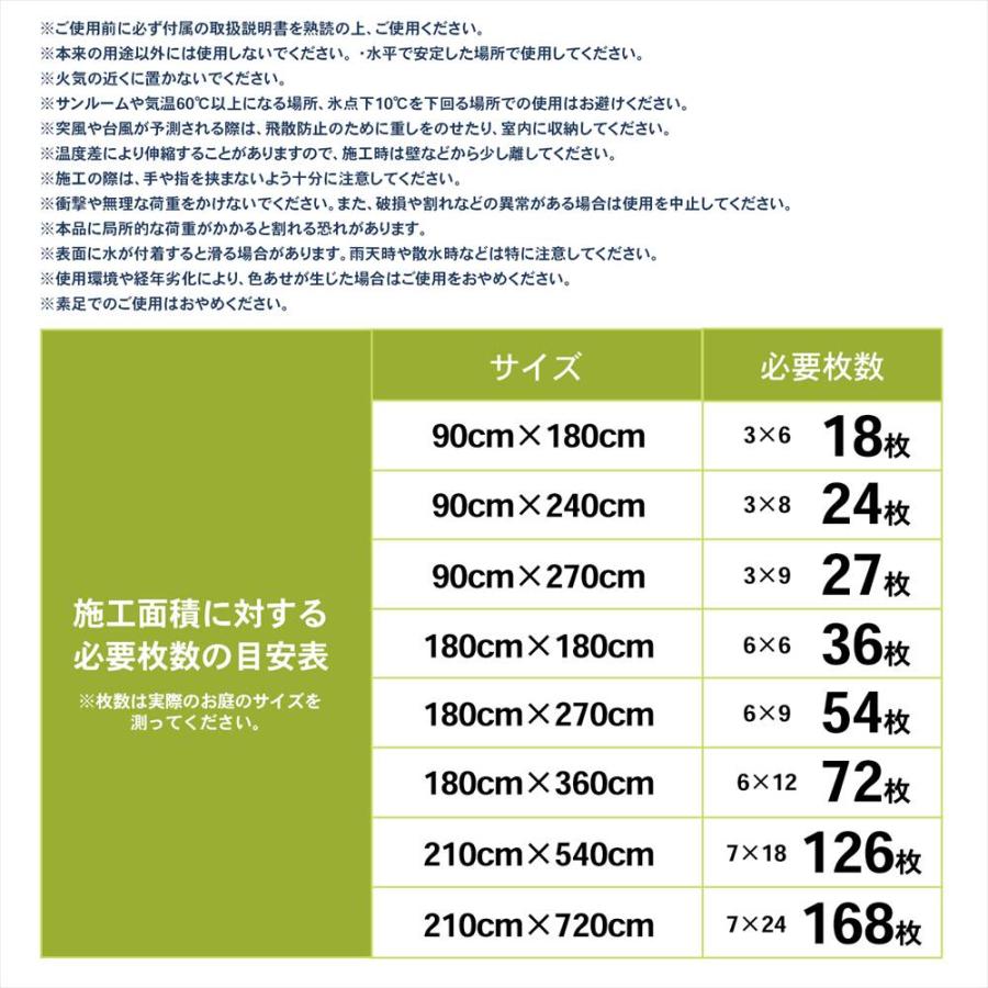 ポイント3倍 6/25-6/28】ジョイントタイル 人工木 チークx6個セット