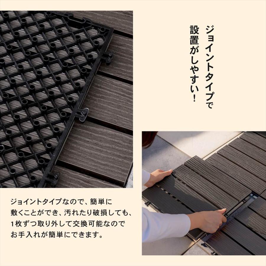 ウッドタイルセット 30cm ジョイントタイル ジョイントパネル Amazon.co.jp: ウッドパネル ウッドデッキ ジョイント式 30×30cm