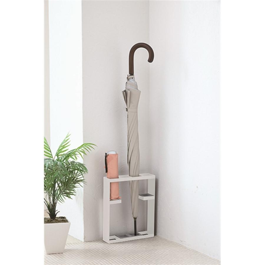 スクエア傘立て 4本 ホワイト 傘立て 傘たて おしゃれ かさたて