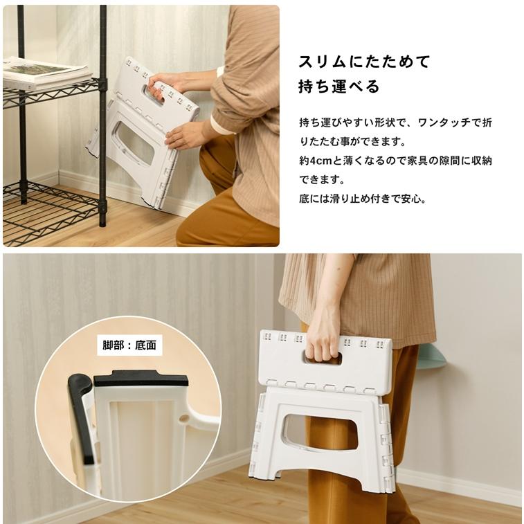 コーナン オリジナル PC踏み台22 ホワイト 約幅34X奥行26X高さ22cm