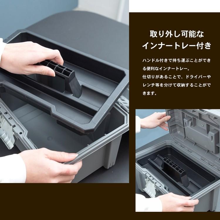 ◇コーナン オリジナル ワイドな工具ケース グレー 横幅約330mm