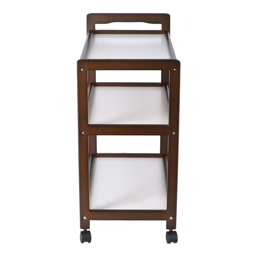 ◇キッチンワゴン 3段 木製 キャスター付き 北欧 おしゃれ シンプル