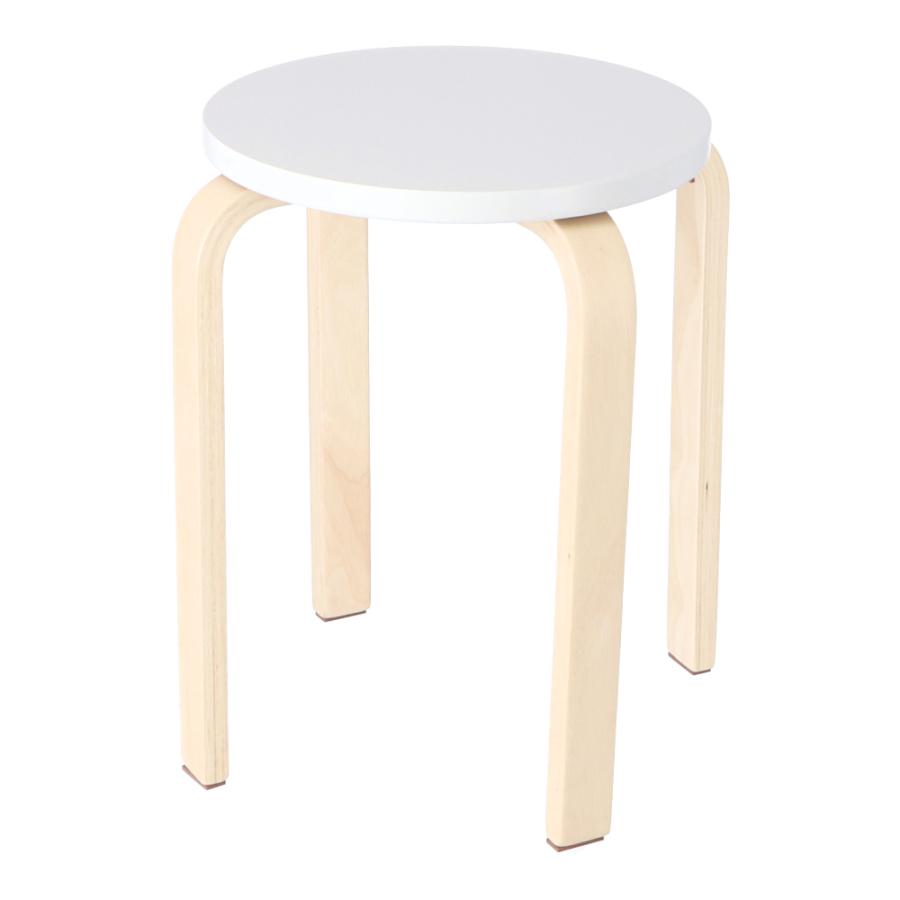 コーナン オリジナル LIFELEX 木製スツール ホワイト : コーナンe