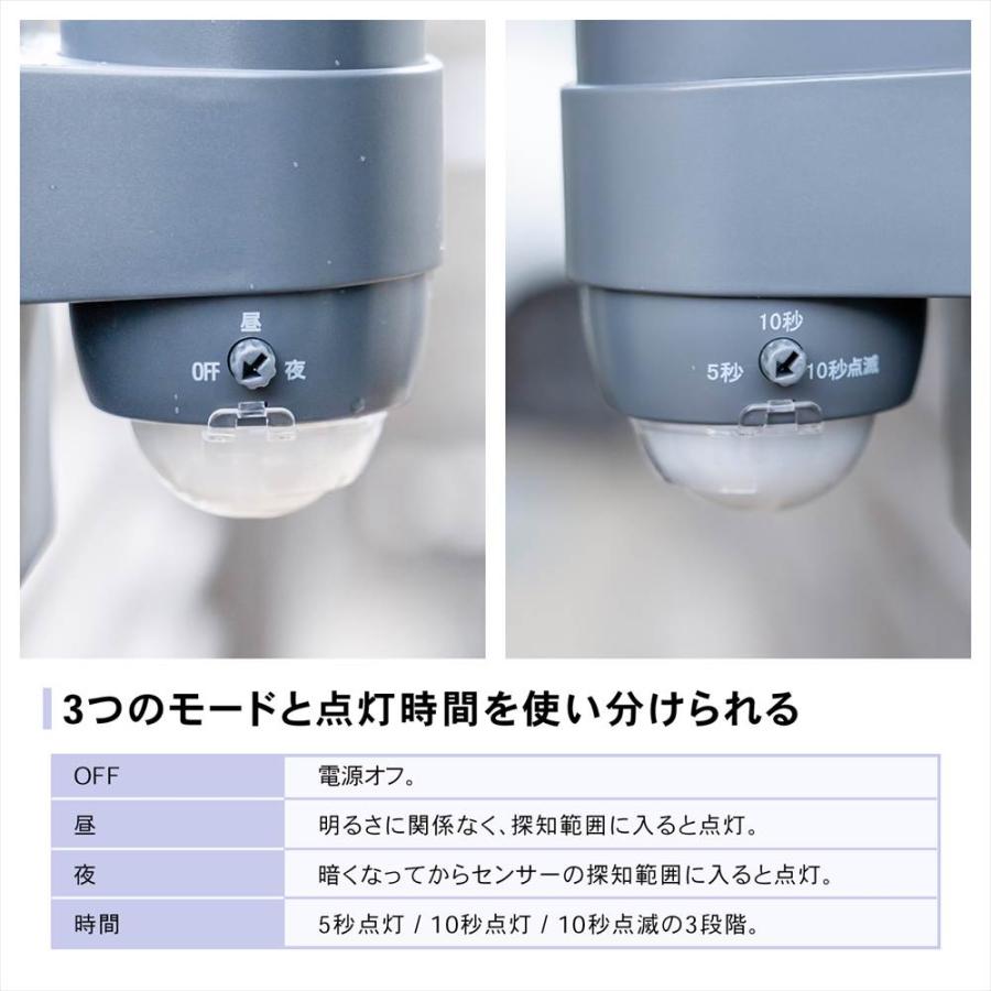 電池式人感センサー防犯カメラ2個セット ポイント3倍 6/25-6/28】センサーライト 人感センサー 電池式 LED 2灯