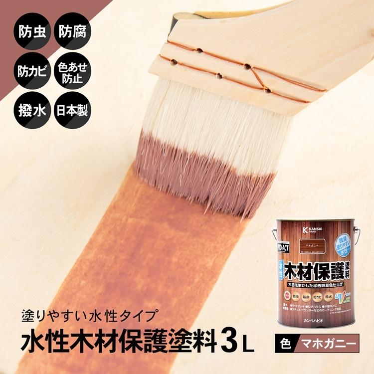 コーナン オリジナル PROACT 水性木材保護塗料 3L マボガニー