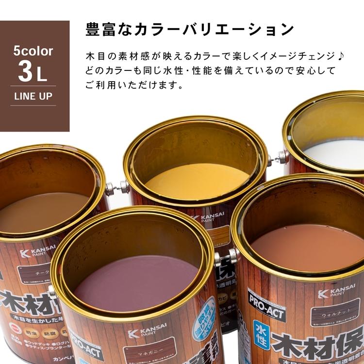 ◆コーナン オリジナル PROACT 水性木材保護塗料 ３Ｌ ウォルナット｜kohnan-eshop｜08