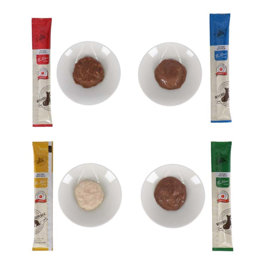 LIFELEX ねこぴゅーれ 無添加バラエティーパック まぐろ・かつお・海鮮ミックス・鶏ささみ 13ｇ×各味5＝20パック　×24個セット_4