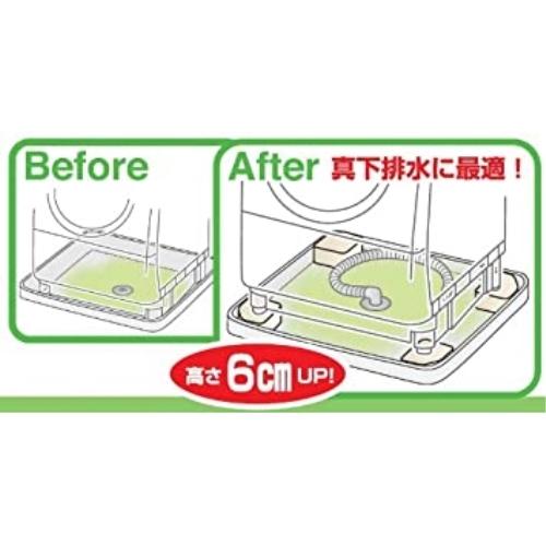 SANEI（水栓金具） SANEI 洗濯機防振かさ上げ台 PH54130S-KN 縦