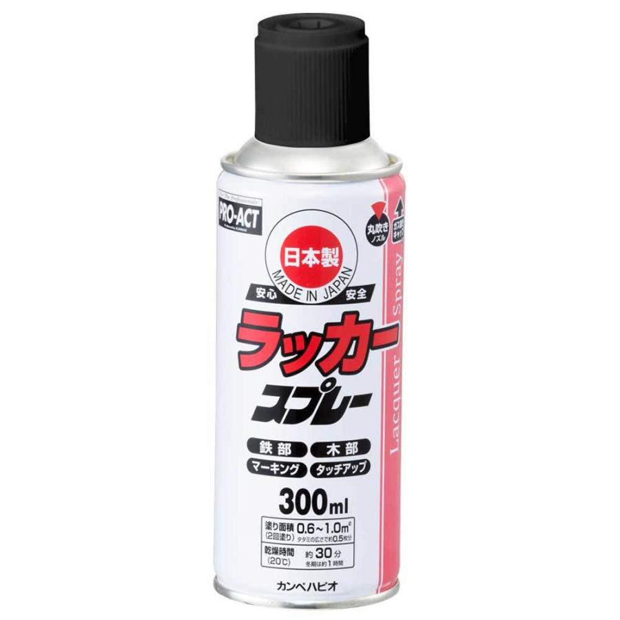 コーナン オリジナル PROACT ラッカースプレー300ml つや消し黒