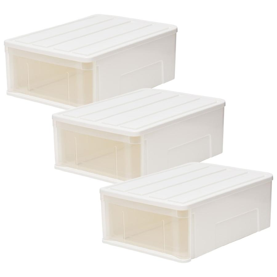 コーナンオリジナル LIFELEX 引出収納ケース 55S ホワイト 約幅40X