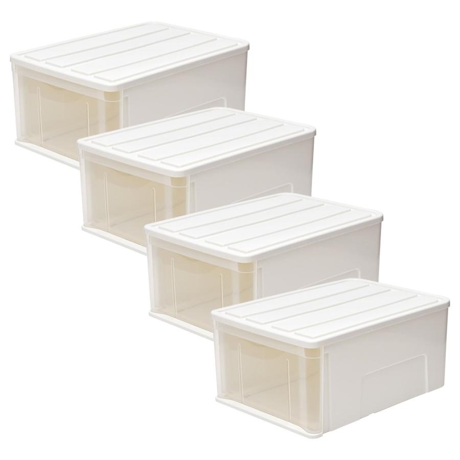 コーナンオリジナル LIFELEX 引出収納ケース 55M ホワイト 約幅40