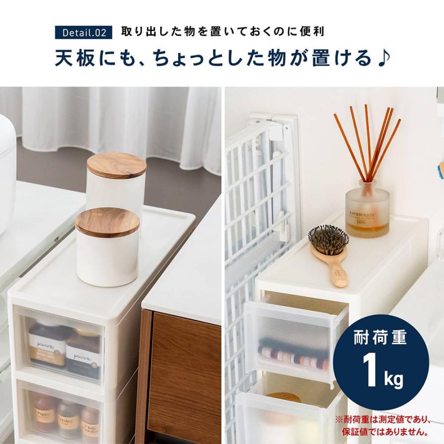 コーナンオリジナル ※※LIFELEX 隙間ストッカー4段 セラルスリムC 深