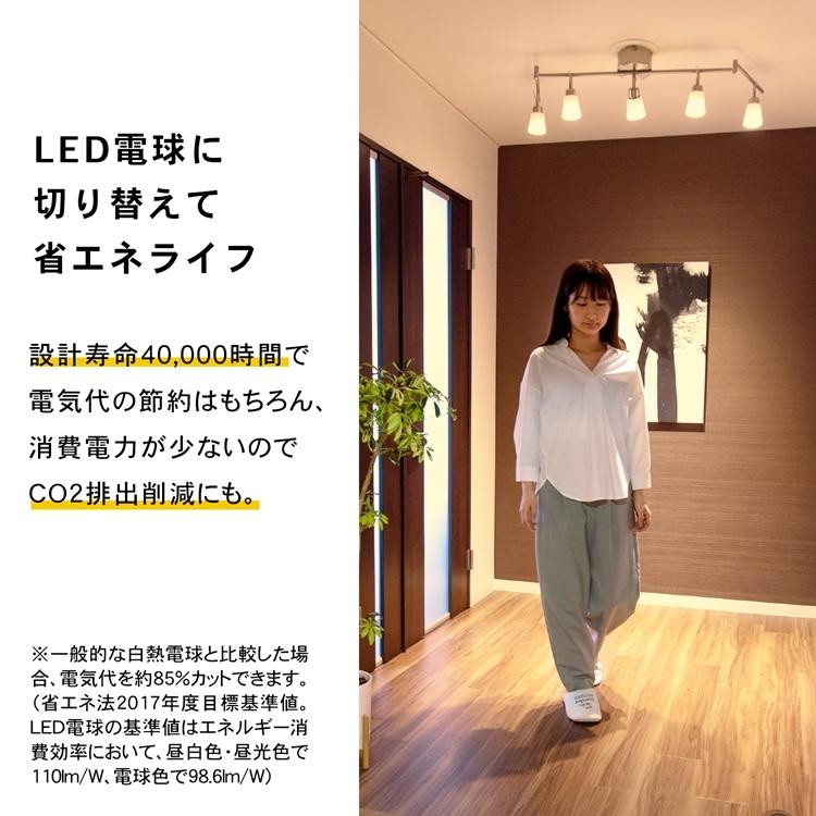コーナン オリジナル PortTech LED電球小型広配光60W相当 電球色 2個