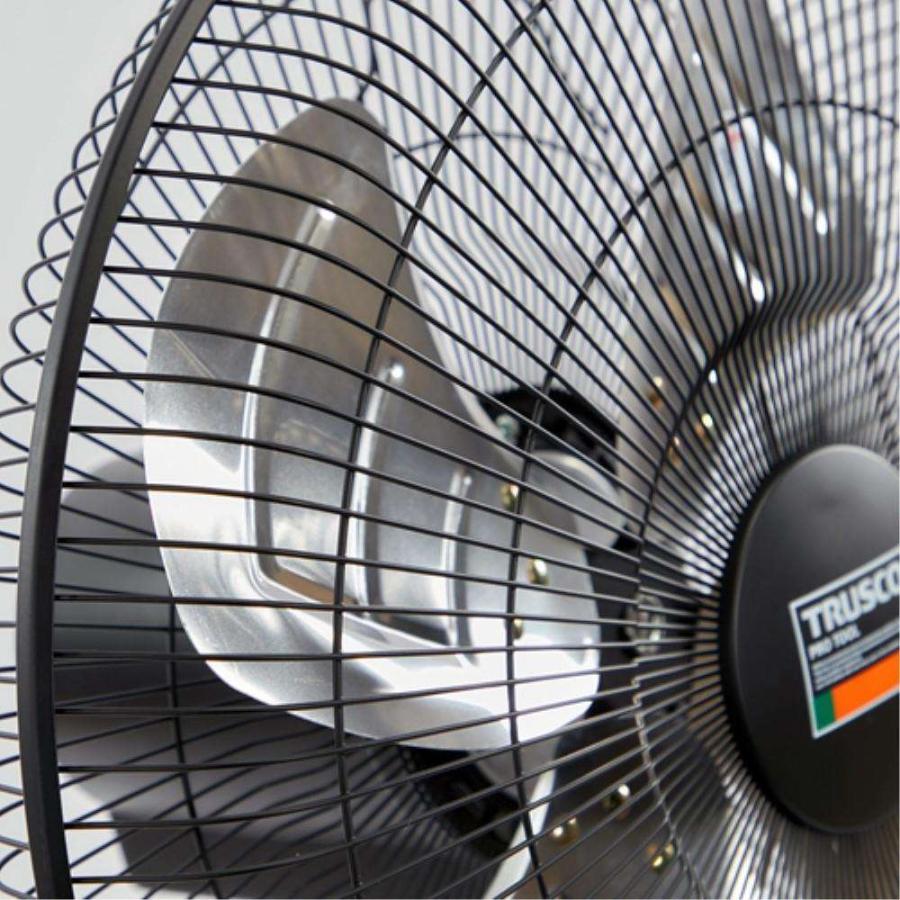 TRUSCO中山 工場扇 業務用扇風機 スタンド式 工業扇風機 45cm アルミ