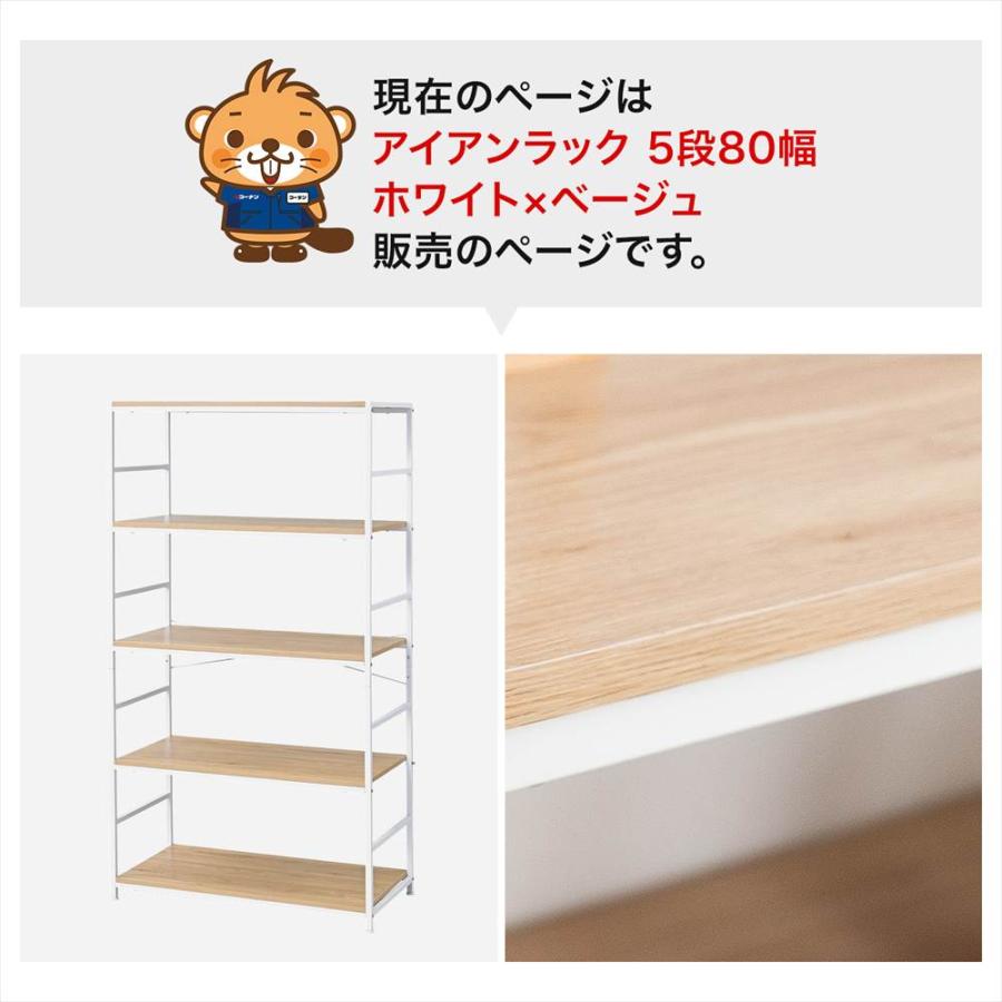 ポイント5倍 5/9(土)〜】ラック 棚 スチール製 アイアンラック 5段