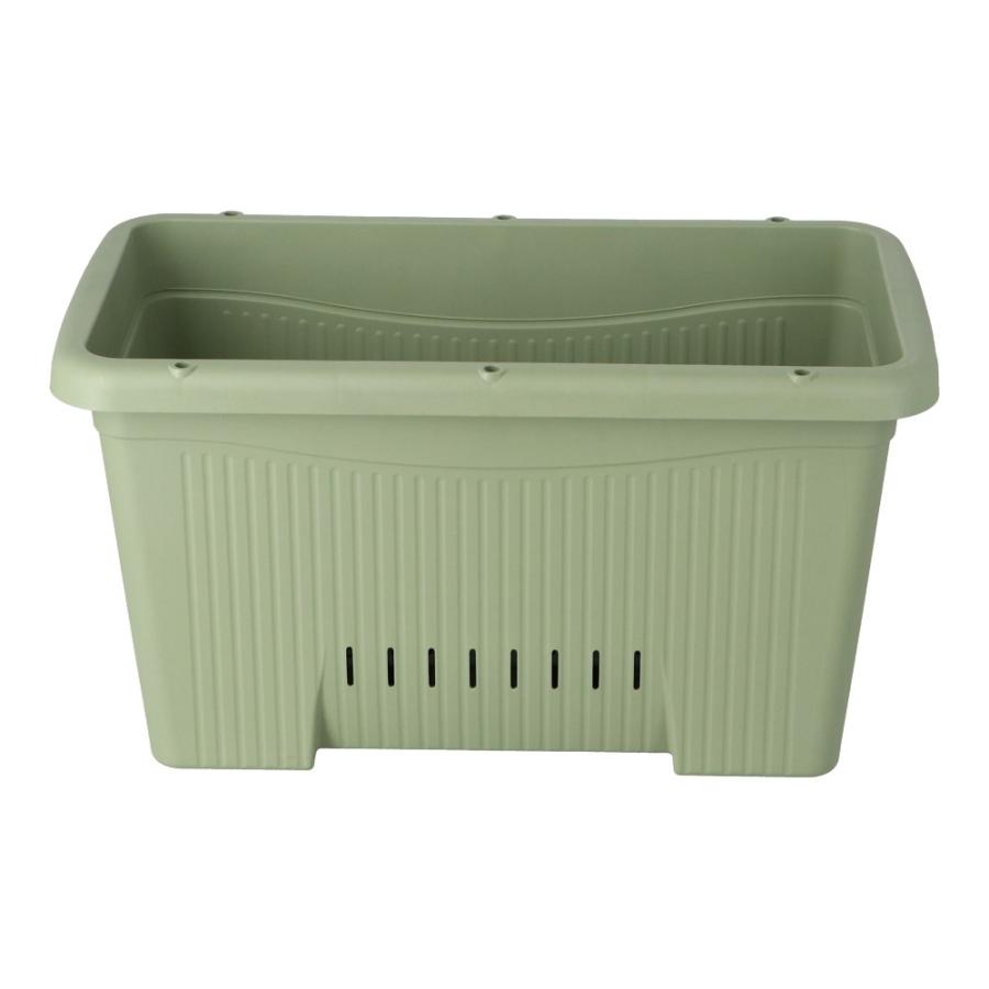 安全興業 菜園プランター 深型600 支柱設置用パーツ付き グリーン