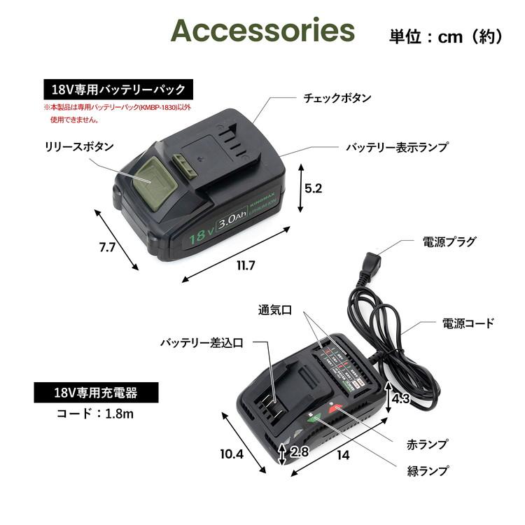 ◇18V充電ディスクグラインダー KMAG−1830 ◇18V充電ディスクグラインダー KMAG−1830
