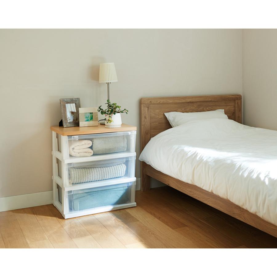 天馬 衣装ケース3段 チェスト 天馬（tenma) 木製天板ストッカー550