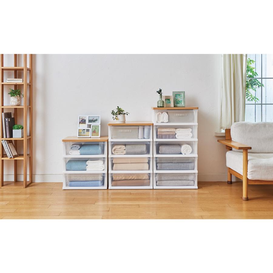 天馬 衣装ケース4段 チェスト 天馬（tenma) 木製天板ストッカー550