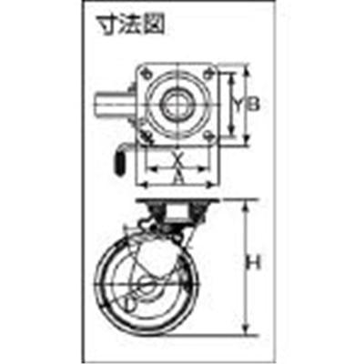 INOAC 【メーカー直送T】イノアック 中荷重用キャスター