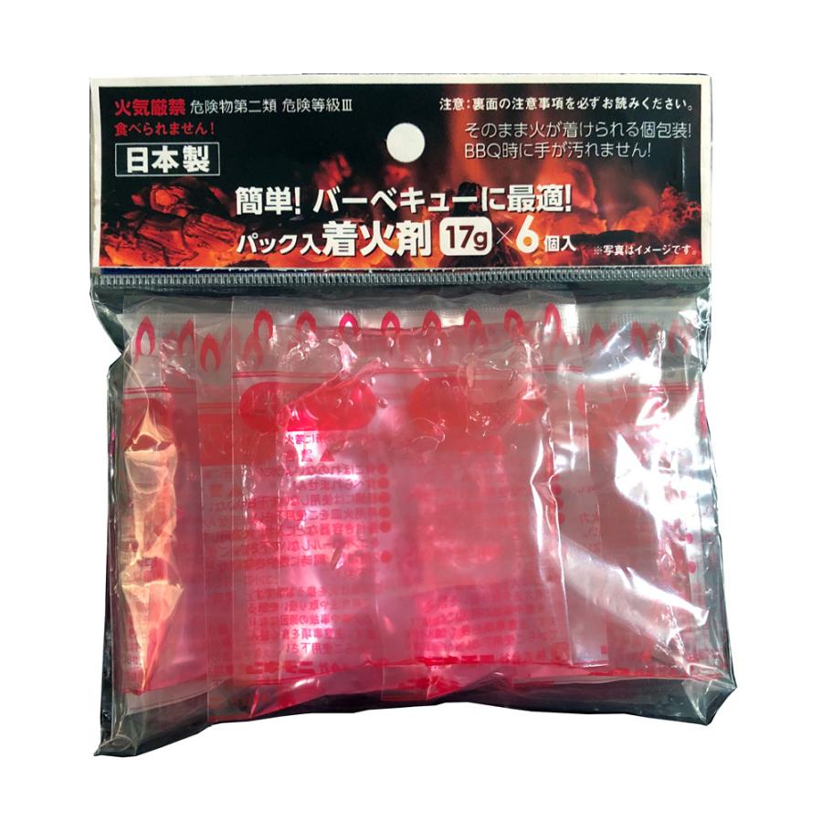 mike着火剤6個セット ニチネン パック入 着火剤 17G×6P 13.5×3×14.8cm : コーナンe