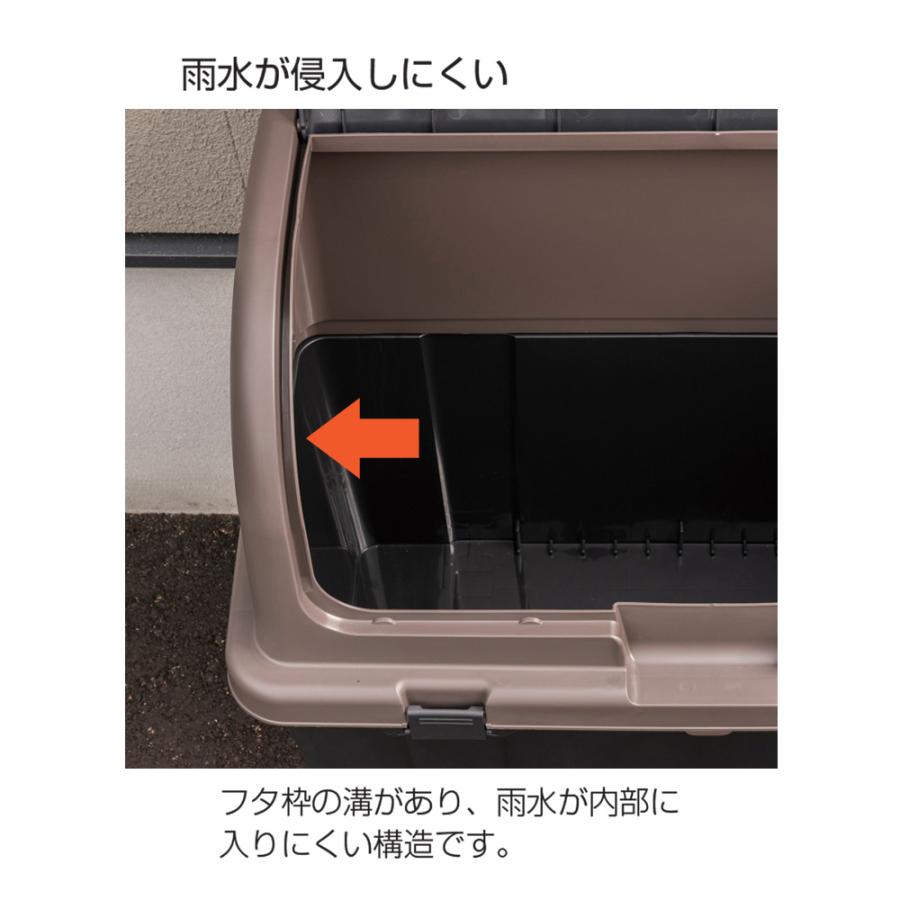 リッチェル（Richell） 屋外ストッカー R220 ブラック 220L 幅