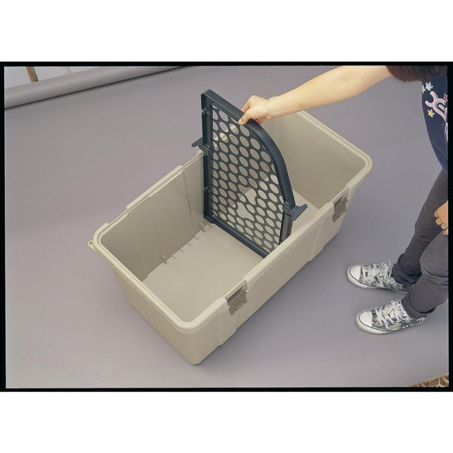 リッチェル（Richell） 分別ストッカー ベランダ収納 ベージュ 屋外用