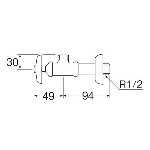 SANEI 止水栓本体JV22A-X2A-13 : コーナンeショップ Yahoo