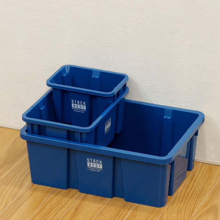 ベストコ ◇ベストコ 収納 コンテナストレージ ボックス M ネイビー MA